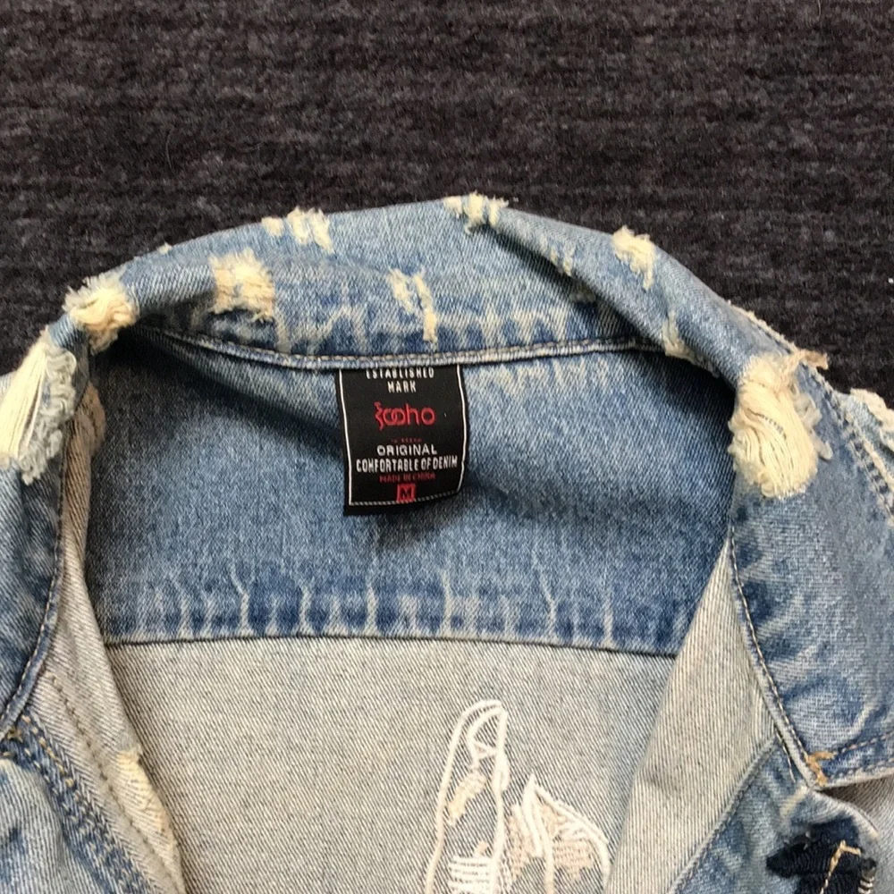 🎉Host Pick🎉Established Mark Grunge Thrashed Denim Jacket - Picture 4 of 7